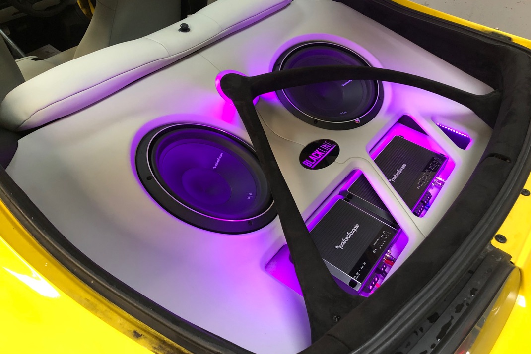 Toyota Supra Rockford Fosgate audio install